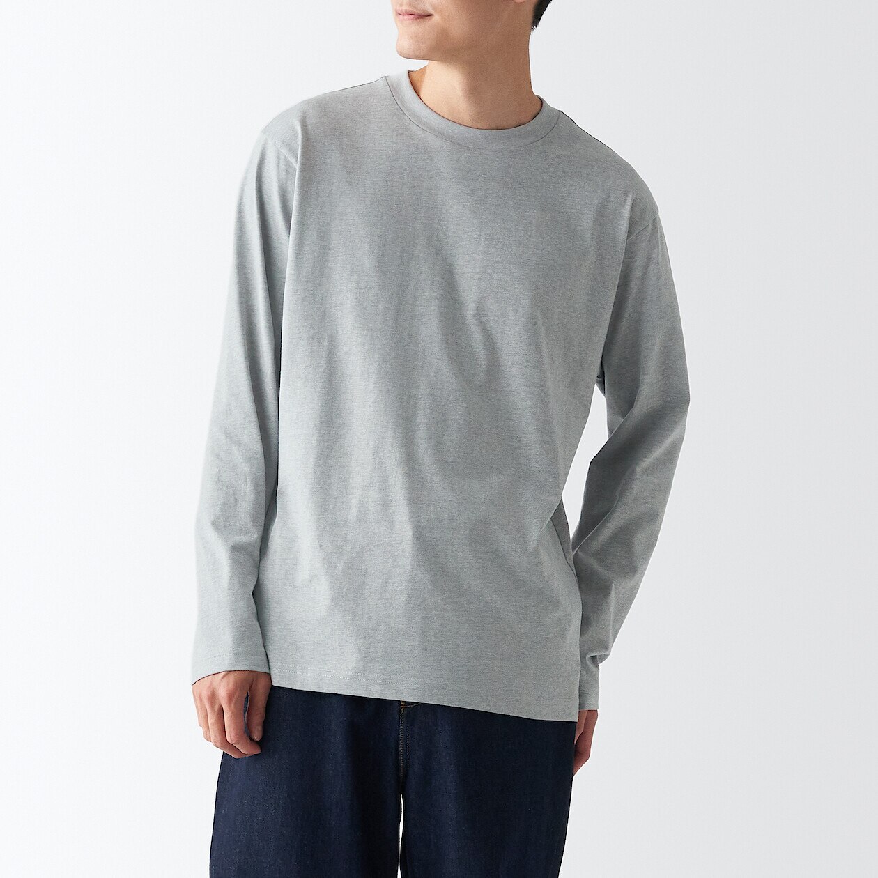 Shop Jersey Long Sleeve T-Shirt online | Muji Kuwait