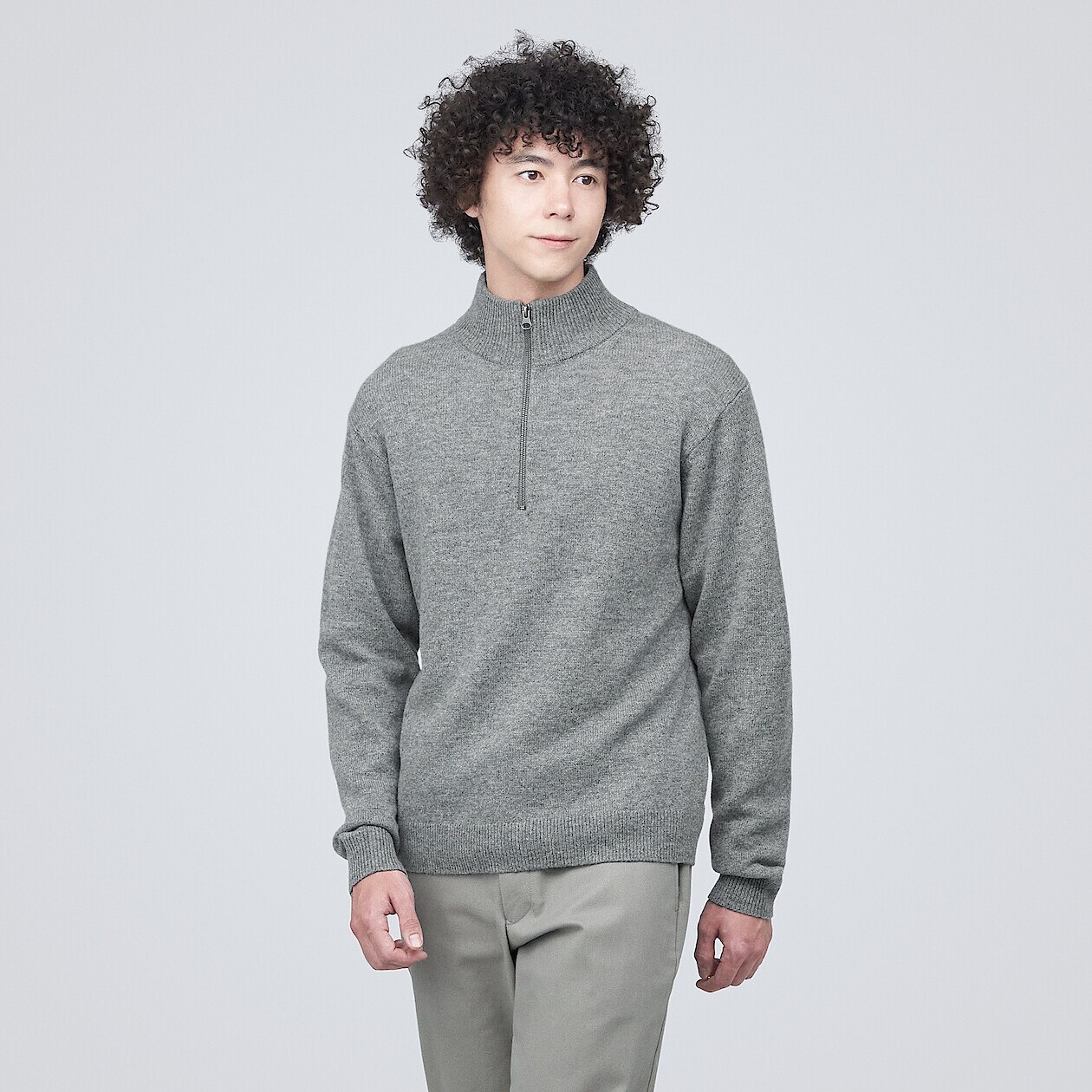 Mid zip outlet sweater